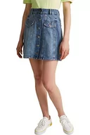 Spódnice - edc by Esprit Spódnica damska, niebieski (902/niebieski średni myć), 60 PL - miniaturka - grafika 1