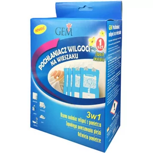 Gem Pochłaniacz wilgoci na wieszaku 3w1 GEM, Zapach świeżości, 250 ml - Inne artykuły do sprzątania - miniaturka - grafika 1
