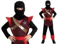 Zabawy w naśladowanie dorosłych - Madej Strój Ninja Wojownika rozmiar L130-140cm - miniaturka - grafika 1