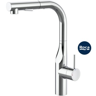 Roca Bateria kuchenna stojąca Glera A5A854DC00 z wyciąganą wylewką Chrom