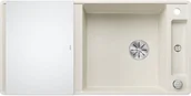 Zlewozmywaki - Zlewozmywak granitowy BLANCO Axia III XL 6 S-F Silgranit Delikatny biały + deska szklana 527053 - miniaturka - grafika 1
