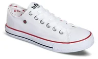 Trampki damskie - Lee Cooper, Trampki damskie, LCW-22-34-0959L, Białe, Rozmiar 39 - miniaturka - grafika 1