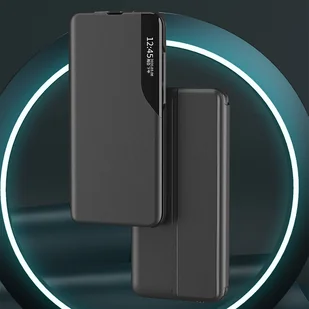 Eco Leather View Case etui Samsung Galaxy A54 5G z klapką podstawka niebieskie - Etui i futerały do telefonów - miniaturka - grafika 4