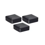Akcesoria do ogrodzeń - Kapturek czarny 5 x 5 cm 3 sztuki Polbram - miniaturka - grafika 1