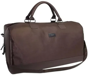 Hugo Boss Hugo Boss, Duffle, Synthetic Leather, Handbag, Weekend Bag, Dark Brown, 50 x 18 x 31 cm - Torby podróżne - miniaturka - grafika 1