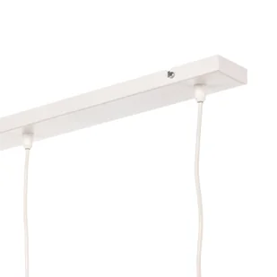 Lampa wisząca belka Helen biało-złota 5-punktowa - Lampy sufitowe - miniaturka - grafika 5