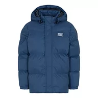 Kurtki i płaszcze dla chłopców - LEGO Unisex Wear kurtka zimowa, pikowana, wiatroszczelna, ciepła kurtka, Ciemny niebieski, 104 - miniaturka - grafika 1