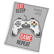 Koce - Koc polarowy, narzuta, wzór gamer, 150x200 cm - miniaturka - grafika 1