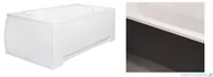 Obudowy do wanien - Besco Obudowa czarny mat do wanny Modern 120x70 cm #OAP-12OUNIC - miniaturka - grafika 1