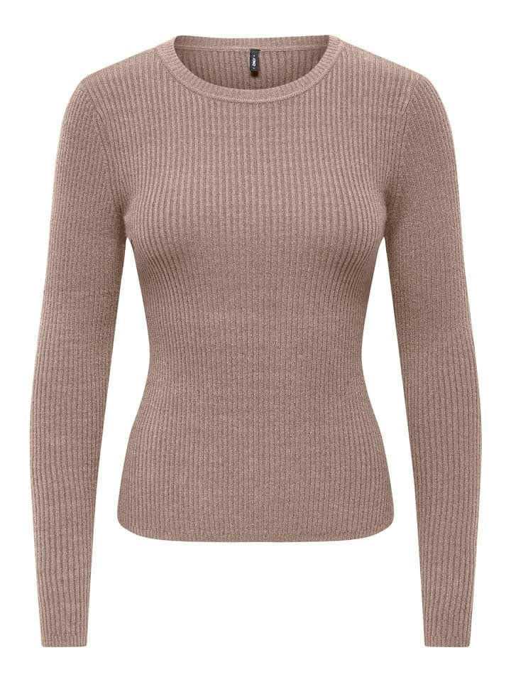 ONLY Sweter w kolorze jasnobrązowym