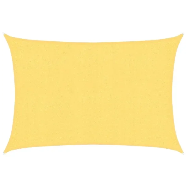 Żagiel przeciwsłoneczny HDPE, beżowy, 2 x 3 m, prostokątny