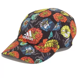 Czapki i chusty sportowe męskie - Czapka adidas Aeroready Flower HC6824 - multikolor - grafika 1