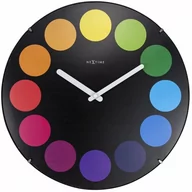 Zegary - Nextime Zegar ścienny Dots Dome black by 3167 - miniaturka - grafika 1