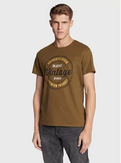 Koszulki i topy damskie - Blend T-Shirt 20714811 Zielony Regular Fit - grafika 1