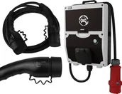 Ładowarki do samochodów elektrycznych - Doktorvolt Komplet WALLBOX Mobilna stacja ładowania, kabel 5 m typ 2, 11 kW Doktorvolt 1390 - miniaturka - grafika 1