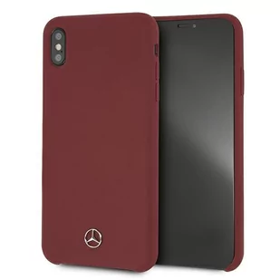Mercedes MEHCI65SILRE iPhone Xs Max czerwony/red hardcase Silicone Line - Etui i futerały do telefonów - miniaturka - grafika 1
