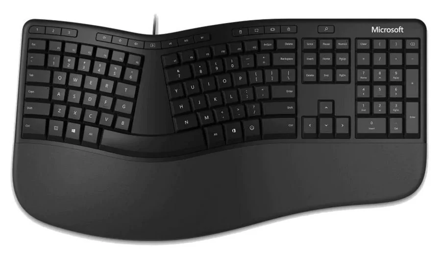 Microsoft Ergonomic Keyboard czarna LXM-00013