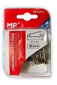 Agrafki srebrne 45mmx30szt - Zabawki kreatywne - miniaturka - grafika 1