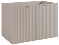 Szafki łazienkowe - Kaszmirowa ryflowana szafka łazienkowa dwudrzwiowa 80 cm L9-A65 - miniaturka - grafika 1