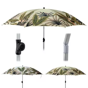 Ambiance Parasol Plażowy Ogrodowy Łamany Regulowany Liście 180 Cm - Parasole ogrodowe - miniaturka - grafika 1