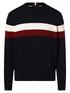 Tommy Hilfiger - Sweter męski, niebieski - Swetry męskie - miniaturka - grafika 1