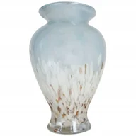 Wazony i flakony - WAZON SZKLANY DEKORACYJNY BLADY NIEBIESKI PASTELOWY KWIATY 28,5 CM - miniaturka - grafika 1
