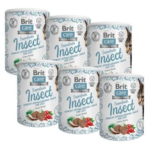 Przysmak dla kota BRIT CARE Superfruits Owady z olejem kokosowym i owocami dzikiej róży 6 x 100 g - Przysmaki dla kotów - miniaturka - grafika 1