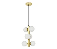 Lampy sufitowe - Brilagi - LED Żyrandol na lince MILLA 6xG9/3W/230V złoty/biały - miniaturka - grafika 1