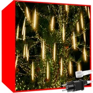 Oświetlenie świąteczne - Lampki Led Meteory Padający Śnieg Sople 50Cm Ip44 Iso Store - miniaturka - grafika 1