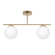 Lampy sufitowe - Złoto-biała lampa sufitowa nad aneks kuchenny K-5421 z serii REA - miniaturka - grafika 1