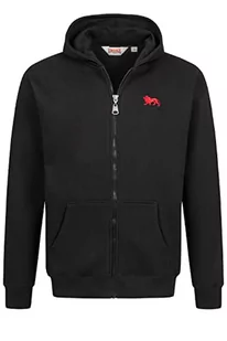 Lonsdale Męska bluza z kapturem, czarna/czerwona, S - Bluzy męskie - miniaturka - grafika 1