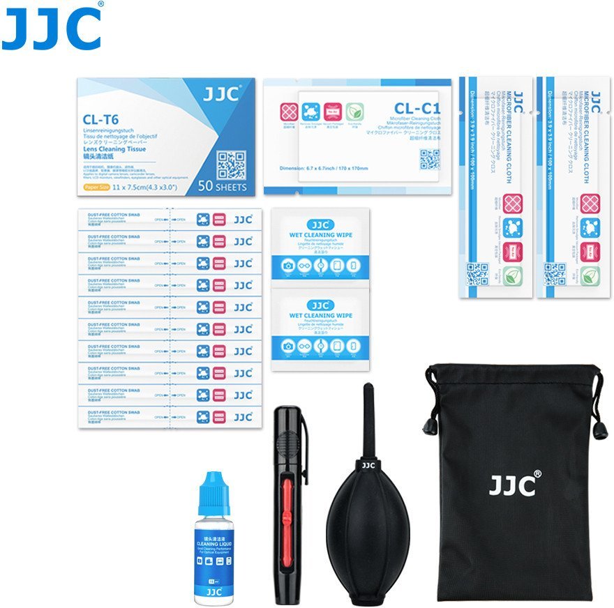 Zestaw do czyszczenia optyki JJC CL-PRO2 9 elementów