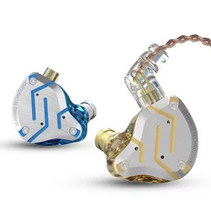 KZ ZS10 Pro Wired Earphone 4BA 1DD HiFi Bass with Mic - Glittering Gold - Słuchawki - miniaturka - grafika 3