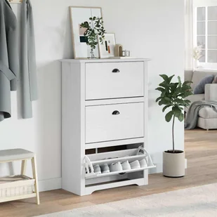 vidaXL Stojak na buty BODO biały 80x35x118 cm - Szafki na buty vidaXL Stojak na buty BODO biały 80x35x118 cm - Szafki na buty - miniaturka - grafika 1