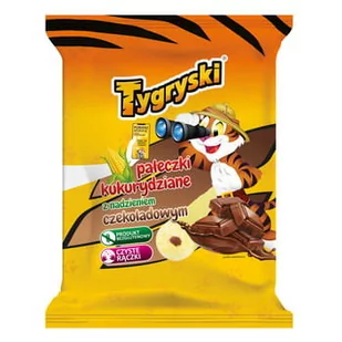 Tygryski Pałeczki Z Nadzieniem Czekoladowym 60G - Chipsy - miniaturka - grafika 1