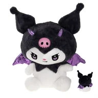 Maskotki i pluszaki - HELLO KITTY pluszowa KUROMI przytulanka miękki zabawka ze skrzydłami 45cm - miniaturka - grafika 1