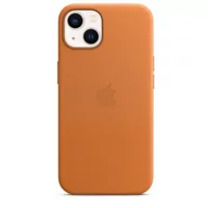 Etui i futerały do telefonów - Apple Skórzane etui iPhone 13 złocisty brąz - miniaturka - grafika 1