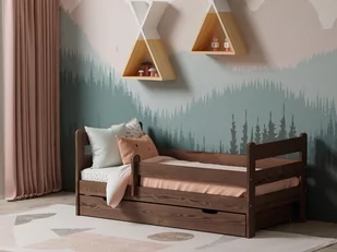 Łóżko dziecięce Kacper 160X80 orzech - Łóżka dla dzieci i młodzieży Łóżko dziecięce Kacper 160X80 orzech - Łóżka dla dzieci i młodzieży - miniaturka - grafika 1