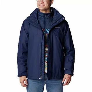 Płaszcze męskie - Columbia Męski płaszcz zimowy Bugaboo II 3 w 1 Interchange Collegiate Navy, XXL - grafika 1