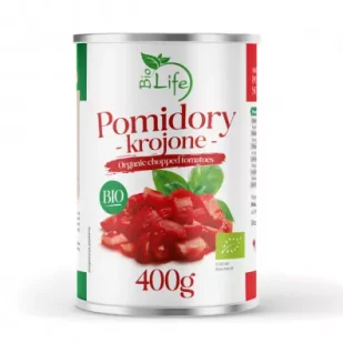 BioLife Pomidory krojone 400 g Bio - Koncentraty warzywne, przeciery BioLife Pomidory krojone 400 g Bio - Koncentraty warzywne, przeciery - miniaturka - grafika 1