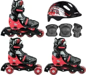 Rolki - Rolko-Wrotki 3w1 Raven Singer Black/Red 29-32+ochr - miniaturka - grafika 1