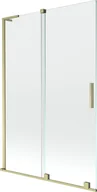 Parawany nawannowe - Mexen Velar L parawan nawannowy 2-skrzydłowy rozsuwany 120 x 150 cm, transparent, złoty szczotkowany - 896-120-003-01-55 - miniaturka - grafika 1