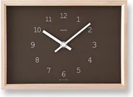 Zegary - Zegar stołowy Kaede brązowy - miniaturka - grafika 1