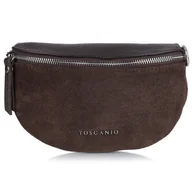 Nerki - Toscanio TOS G146 C.BRĄZ D23 nerka damska skórzana czekoladowa - miniaturka - grafika 1