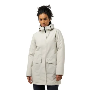 Damski płaszcz Jack Wolfskin TEMPELHOF COAT W seal - XS - Płaszcze damskie - miniaturka - grafika 1