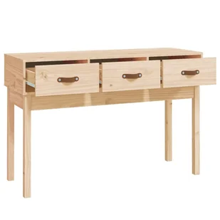 Stolik konsolowy, 114x40x75 cm, lite drewno sosnowe Lumarko! - Konsole i sekretarzyki - miniaturka - grafika 5