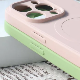 Silikonowe magnetyczne etui iPhone 13 Pro Silicone Case Magsafe - różowe - Etui i futerały do telefonów - miniaturka - grafika 6