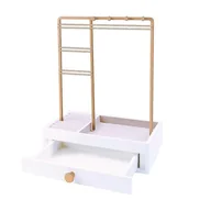 Biżuteria - akcesoria - Biały stojak na biżuterię z dużym stojakiem na biżuterię na biurko - miniaturka - grafika 1