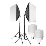 Lampy studyjne - ReLed2™ Podwójny zestaw LED z softboksami 40x60 - miniaturka - grafika 1