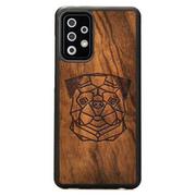 Etui i futerały do telefonów - Drewniane etui Samsung Galaxy A72 5G Mops Imbuia Forestzone - miniaturka - grafika 1